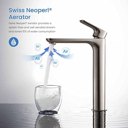 Modern Solid Brass Bath Faucet with Swiss Aerator