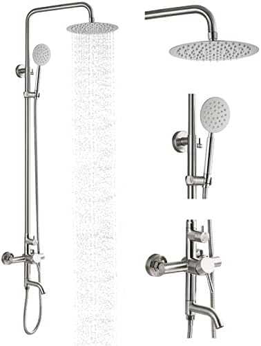 GotOnovo Stainless Steel 304 Triple Function Shower Faucet Set