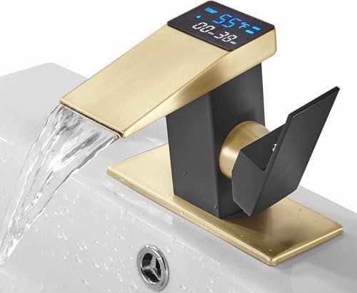 Elegant Touch Vain Bathroom Faucet with Temperature Display