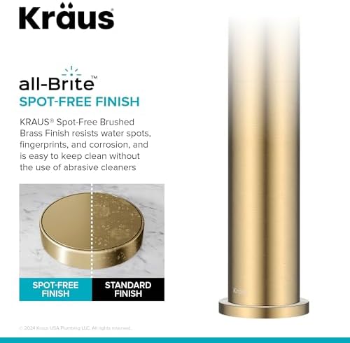 Sleek Vessel Sink Faucet Spot-Free Stainless Brass Single Handle