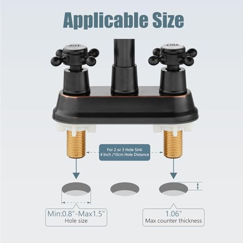 Aolemi 4 inch Vanity Faucet