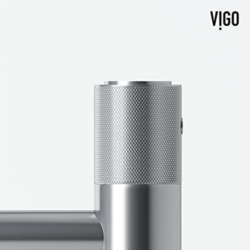 VIGO Apollo Chrome Single Hole Touch Faucet for Bathrooms