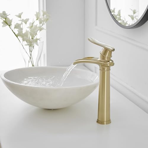 Greenspring Brushed Gold Vessel Sink Faucet
