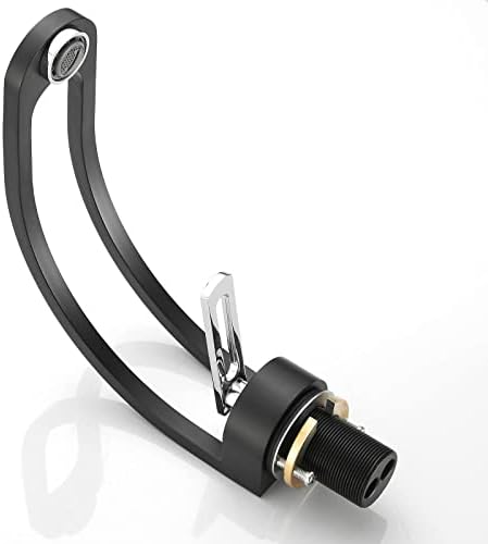 Leekayer Black Chrome Handle Bath Faucet for Sink by Brass Easy Install