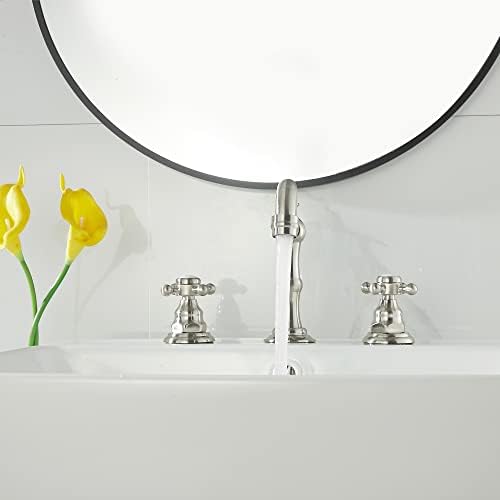 Widespread 3-Hole Faucet Two Handles for Smooth Flow