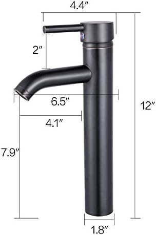 Vessel Sink Faucet Tall bathroom vanity single handle oil rubbed bronze