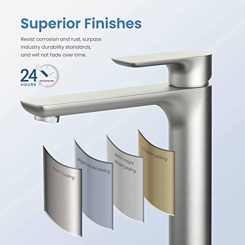 Modern Solid Brass Bath Faucet with Swiss Aerator