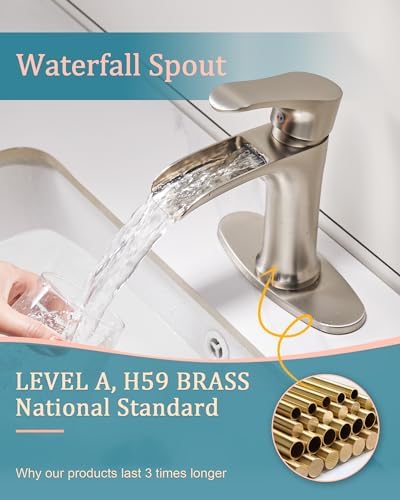 Elegant Single-Hole Faucet with Waterfall