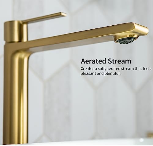 Casta Diva Tall Vessel Sink Faucet for Gold