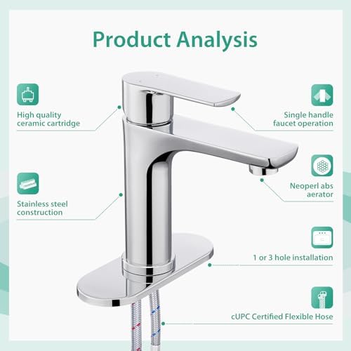 Faustina Chrome Single Hole Faucet True Faucet Series