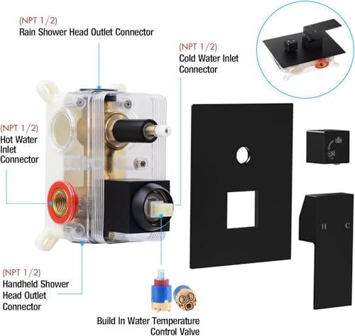 Qomolangma 10-inch Rain Shower System with Dual Functionality