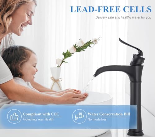 Luxury Touch-Panel Faucet Black 12 GPM Flow rate