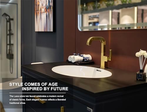 Lava Odoro Brushed Gold Bathroom Faucet