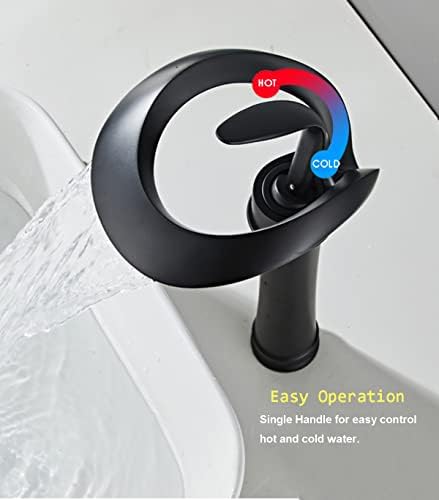 Black Faucet Waterfall Design