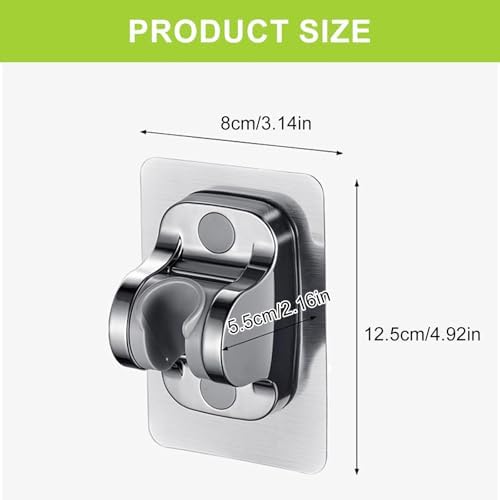 Ergonomic Suction shower holder for proteins and direction adjustment