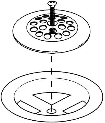 Durable bathtub strainer Polished Chrome