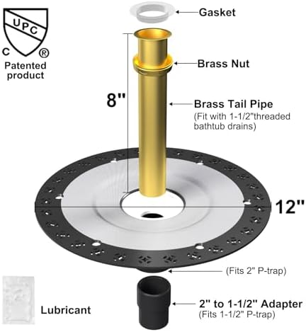 Paikalo Freestanding Tub Drain Rough-in Kit