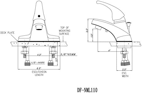 Dura Faucet DF-NML110-SN Single-Lever Bath Faucet