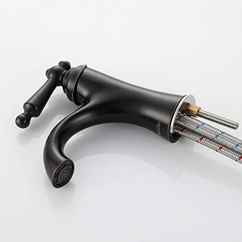Newater Single-Handle Oil Rubbed Bronze Brass Bathroom Faucet