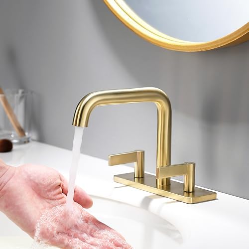 Bathroom Faucet 2-Handle Brushed Gold indarecom