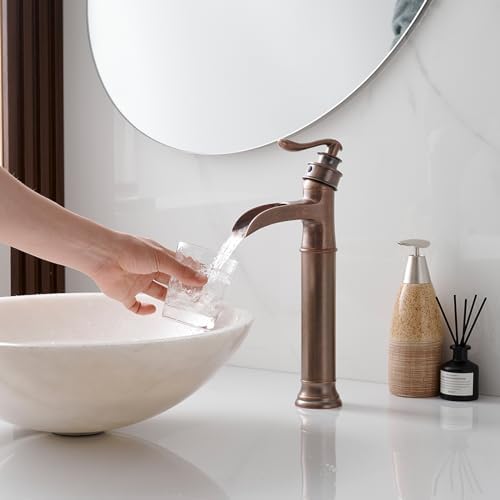 Homevacious Tall Copper Bathroom Faucet