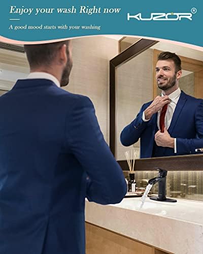 5-Minute InstallationSingle Hole Bathroom Faucet