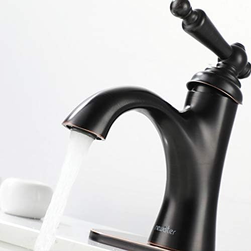 Newater Single-Handle Oil Rubbed Bronze Brass Bathroom Faucet