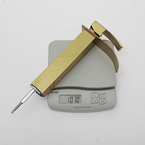 Vessel Sink Faucet Brushed Gold Modern Faucet Single Hole Faucet Shower Faucet