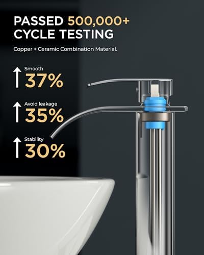 FORIOUS Waterfall Faucet with Chrome Handle