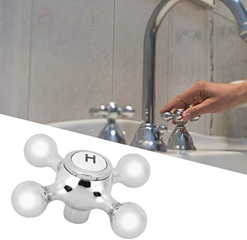 2-Piece Cross-Arm Faucet Handle Kit for Bathroom