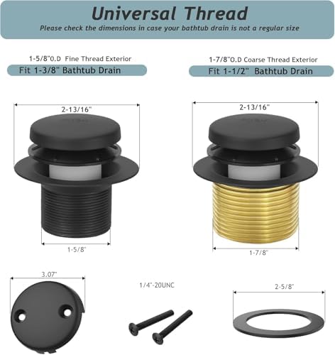 Tip-Toe Bathtub Drain Kit