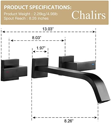 Modern Brass Wall Mount Faucet