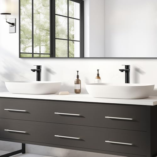 Matte Black Vessel Faucet Modern Touch Durable blamed