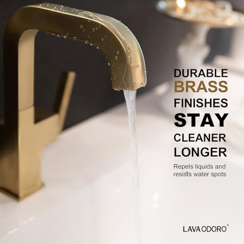 Lava Odoro Brushed Gold Bathroom Faucet