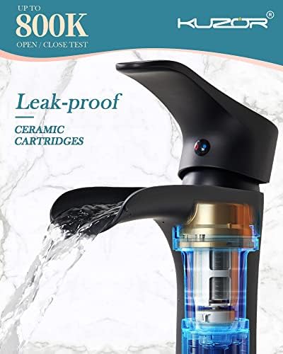 5-Minute InstallationSingle Hole Bathroom Faucet