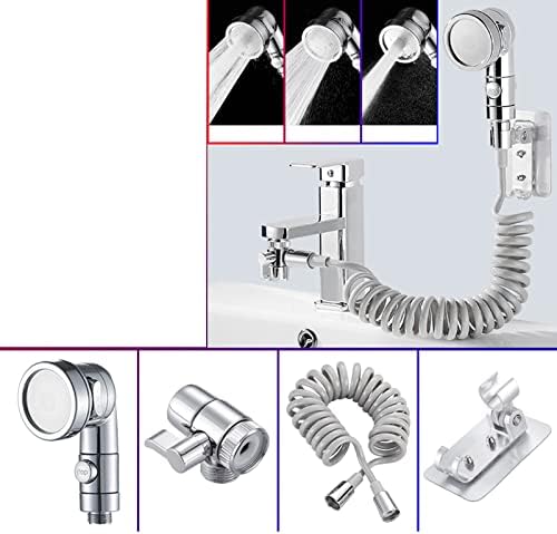 FJYDM Basin Handheld Shower Set 3 Modes Touch On Faucet
