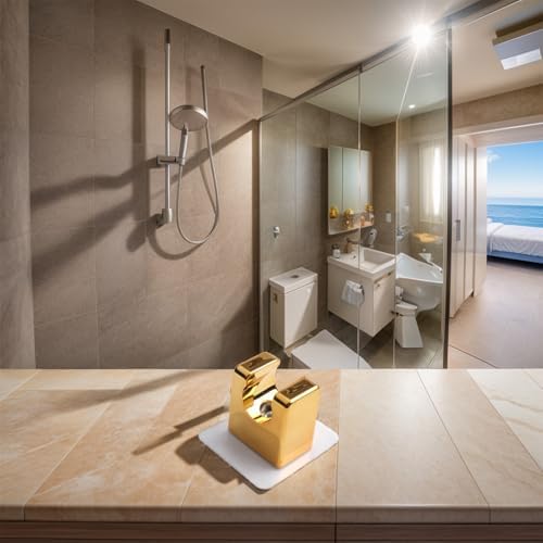 Adjustable Bail shower holder suction mount elegant bathroom fixture