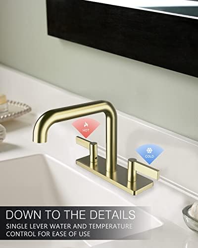 Bathroom Faucet 2-Handle Brushed Gold indarecom