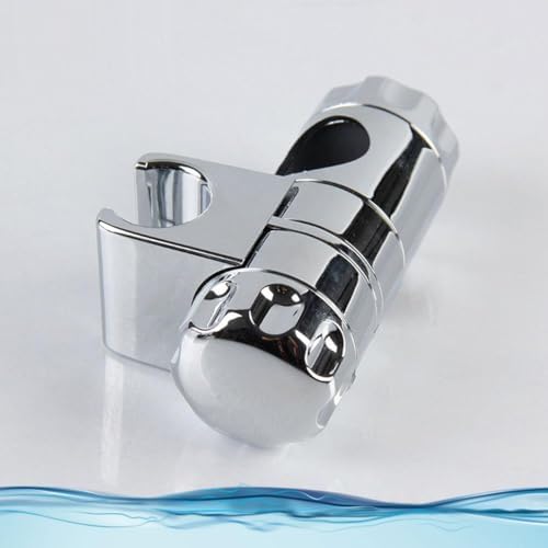 Adjustable shower head holder with suction cup wall mount for shower wand