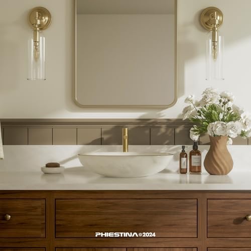 Brushed Gold Faucet Tall Bathroom Faucet 3-Year Warranty