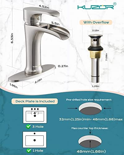 Elegant Single-Hole Faucet with Waterfall