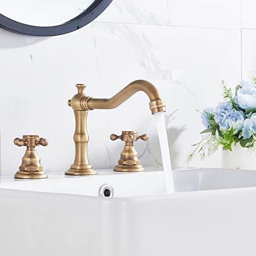 GGStudy 8-inch 2 Handles 3 Holes Bathroom Sink Faucet