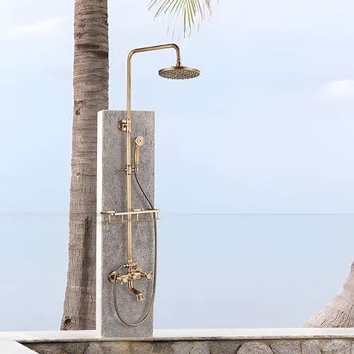 8-Inch Rainfall Faucet Set