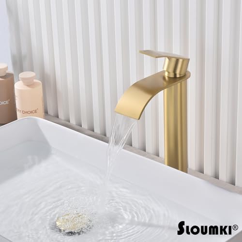 Single-Handle Gold Faucet Modern Touch Faucet
