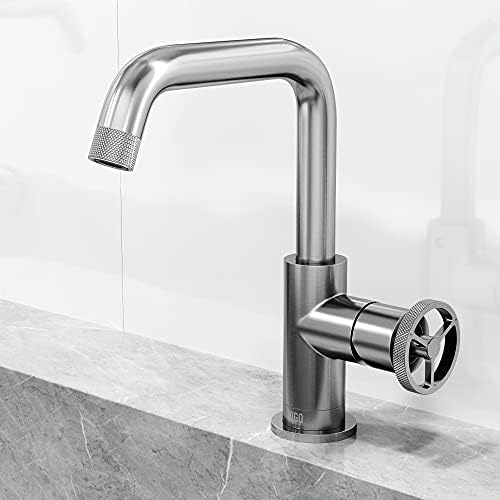9 Single Handle Faucet Contemporary Style VIGO Cass Brushed NickelVG01047BN