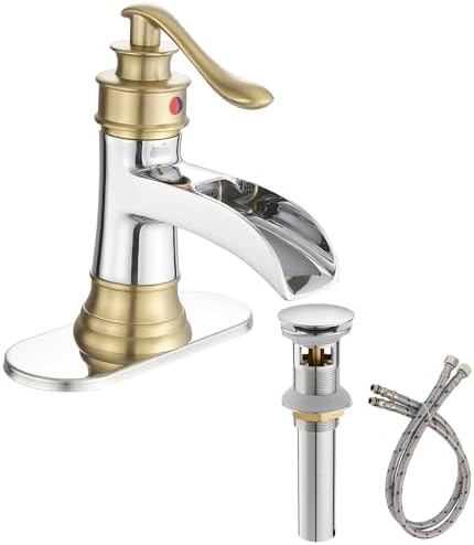Homevacious Modern Gold Chrome Bathroom Faucet