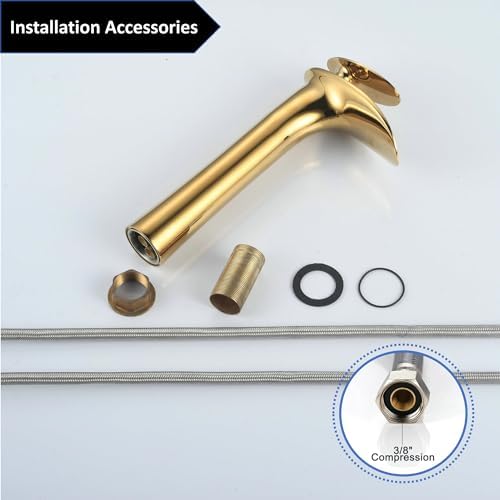 SHUNLI Gold Bathroom Faucet