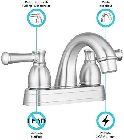 Dura Faucet Stylish Two-Handle Arc Spout for RV Use