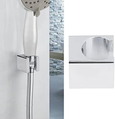 Tomotato Handheld Shower Head Holder Chrome Metal Wall Mount Bracket for Bathroom
