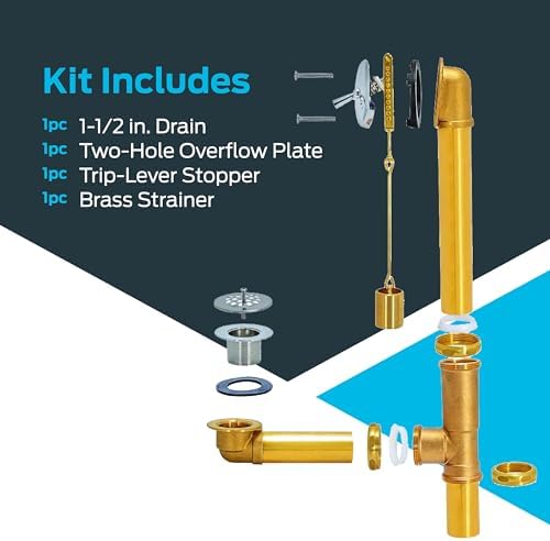 EZ-FLO 1-12 Inch Trip Lever Bath Drain Kit
